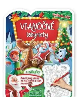 Nalepovačky, vystrihovačky, skladačky Vianočné labyrinty, 2.vydanie