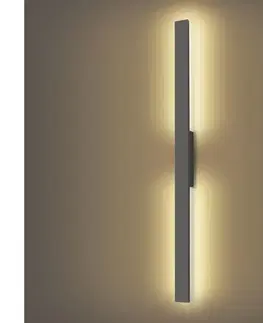 LED osvetlenie BRILAGI - LED vonkajšie nástenné svietidlo LUNA LED/24W/230V 3000K IP65 antracit BRI268