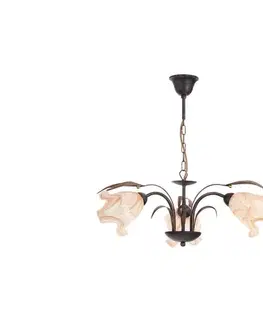 Svietidlá  Luster na reťazi DUCATTI 3xE14/10W/230V bronzová 14433