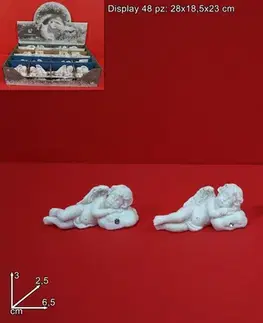 Sošky, figurky - anjeli MAKRO - Anjel 6,5cm rôzne druhy