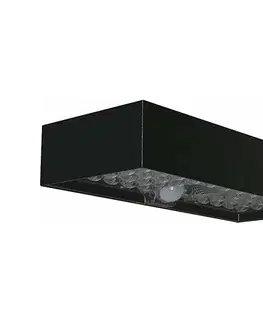 Záhradné lampy  LED Solárne nástenné svietidlo so senzorom LED/6W/3,7V IP65 4000K 3000 mAh čierna 10307