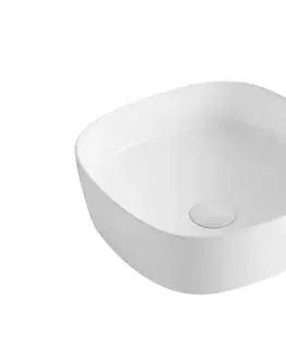 Umývadlá Umývadlo na dosku SAT Project 37x37 cm bez otvoru na batériu SATUMPRO3737SR SATUMPRO3737SR