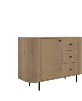 Komody ArtLemp Komoda VAOLIA 1F3S  | dub cremona