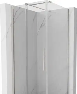 Sprchovacie kúty MEXEN/S - Velár sprchovací kút, posuvné dvere 110 x 110, transparent, nikel kefovaná 871-110-110-01-97