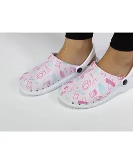Obuv SUECOS Profesionálne zdravotné šľapky Suecos ODEN - Medical Pink 36