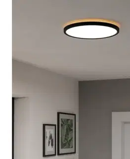 Svietidlá Eglo 901463-LED RGBW St. kúpeľ. svietidlo ROVITO-Z 13,9W/230V pr.30cm IP44 čierna 901463