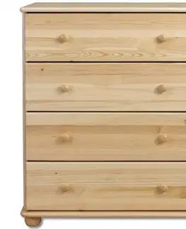 Komody do spálne Komoda z Borovice KD110 surová