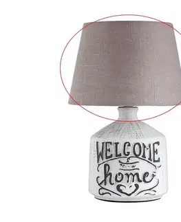 Lampy Rabalux - Náhradné tienidlo pre stolnú lampu PETRA E14 hnedá/biela 19465