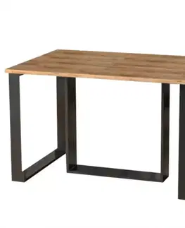 Jedálenské stoly Rozkladací stôl Borys 130/290x80cm Dub Craft Zlatý