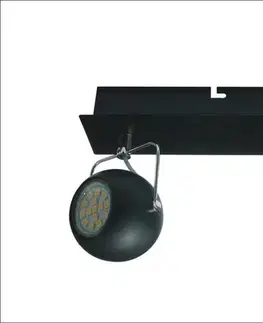 Nástenné svetlá NÁSTENNÁ LAMPA TONY LED PÁSOK GU10 ČIERNA MATNÁ