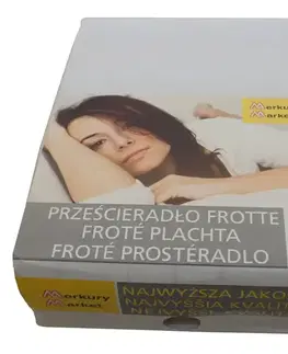 Bytový textil Froté plachta s gumkou 0,9/2,0 kol1 biela