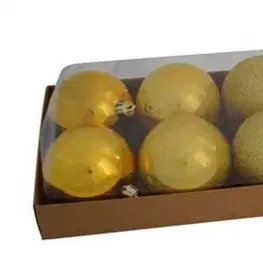 Vianočné ozdoby MAKRO - Gule vianočné 8cm 12ks