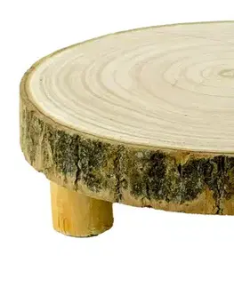 Bytové dekorácie (ostatné) MAKRO - Podnos drevo dekorácia 25cm