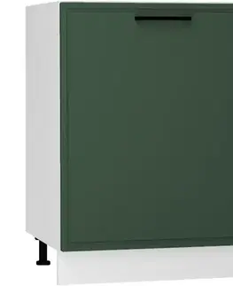 Kuchynské skrinky stojace Kuchynská skrinka Emily D60 PL zelená mat