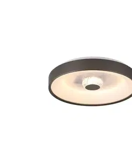Svietidlá Searchlight 89735-38LT - LED stmievateľné stropné svietidlo POLKA 24W/230V + 6W pr. 38,5 cm hnedé 89735-38LT