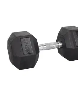 Činky Šesťhranná činka inSPORTline Hexsteel 27,5 kg