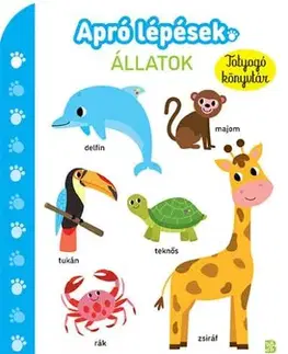 Leporelá, krabičky, puzzle knihy Apró lépések - Állatok