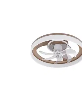Ventilátory Eurolamp LED stmievateľné stropné svietidlo s látorom LED/40W/230V hnedá/biela 300-25079