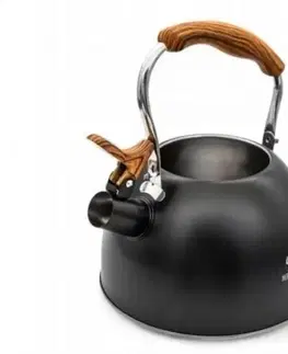 Čajníky Kinekus Čajník nerez 2,5L čierny
