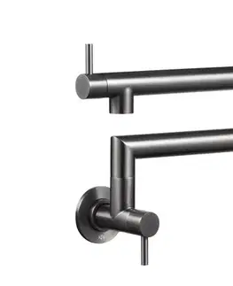 Kúpeľňové batérie KFA - Batéria Duero pot filler, kuchynská, nástenná, kĺbová, PVD gunmetal šedá 6623-030-61