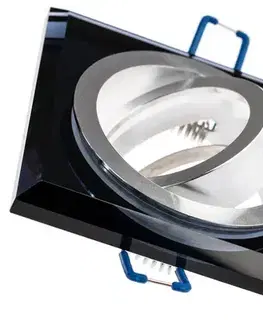 LED zápustené svietidla Podhľadové svietidlo Arian štvorcové čierne