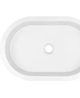 Sanitárna keramika DEANTE - Silia - Granitové umývadlo biela oval CQS_AU6U