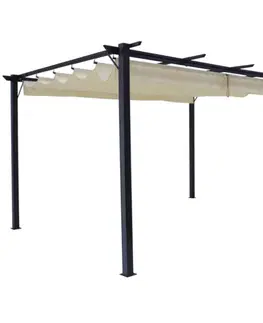 Záhradné pergoly Hliníková pergola PEPY BASIC so zaťahovacou strechou Tempo Kondela