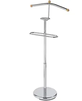Vešiaky do predsiene Vešiak na bundu Gc7503 chróm/prírodné