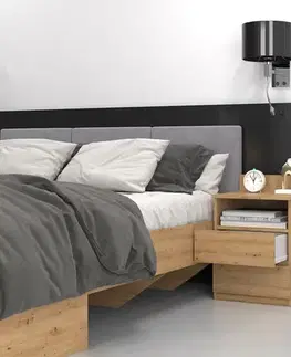Nočné stolíky MELWIN M1 nočný stolík, dub artisan