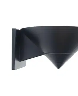 Svietidlá BRILAGI - Vonkajšie nástenné rameno HARBOR CONE 1xE27/40W/230V 20 cm IP33 čierna BRZGDSW1-CR