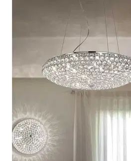 Svietidlá Ideal Lux - LED Krištáľový luster na lanku KING 12xG9/3W/230V pr. 65 cm chróm 088013