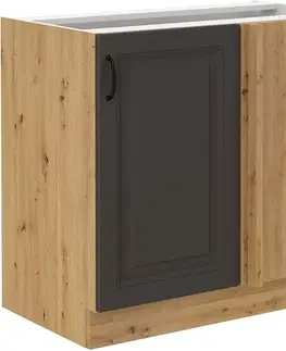 Kuchynské skrinky STELLA 105 dolná skrinka, šedá/dub Artisan