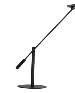 Lampy Lucide 19666/09/30 - LED Stmievateľná stolná lampa ANSELMO LED/9W/230V čierna 19666/09/30
