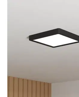 Svietidlá Eglo 901329 - LED kúpeľňové stropné svietidlo FUEVA LED/10,5W/230V 22x22cm IP44 čierne 901329