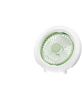 Ventilátory Eurolamp Nabíjací stolný látor 4W/5V 1200 mAh biely 300-20536