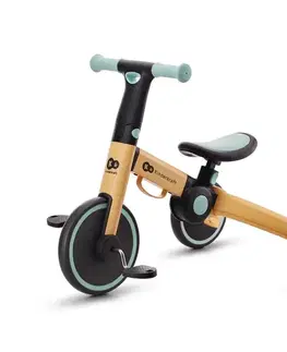 Odrážadlá KINDERKRAFT - Detské odrážadlo 3v1 4TRIKE žltá/mintová KR4TRI22BLU0000