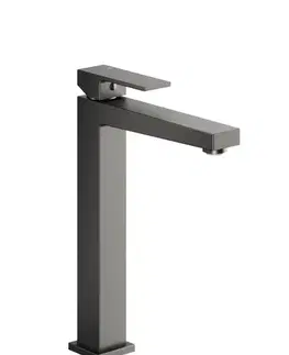 Kúpeľňové batérie KFA - Batéria Logon umývadlová, stojaca, na dosku, s výpustou kľuk-klak, PVD gunmetal šedá 5132-612-61