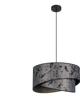 Svietidlá  Luster na lanku REZO 1xE27/60W/230V šedá 0051