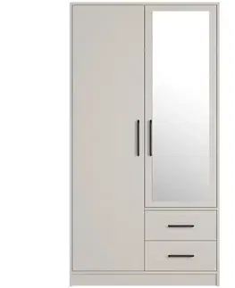 Šatníkové skrine Skriňa Smart Srl3 2dl Cashmere