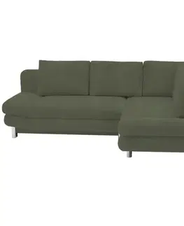 Rozložiteľná rohová sedacia súprava Rohová sedacia súprava Cali P Sierra 752 zelená