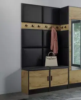 Všetky produkty Predsieňový nábytok Roj 21 craft + Madryt 1100 ekokoža čierna