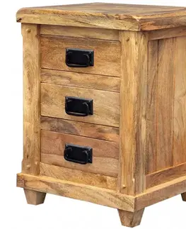 Nočné stolíky Nočný stolík Devi 45x60x40 indický masív mango