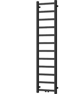Radiátory do kúpeľne MEXEN - Bolt vykurovací rebrík/radiátor 1500 x 400 mm, 342 W, čierna W126-1500-400-00-70