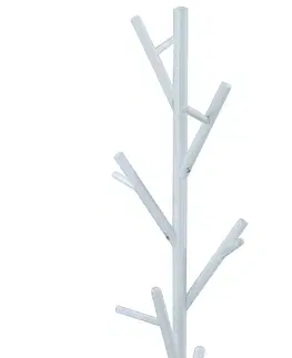 Nemý sluha Kovový vešiak 83766-02A WT Liam, biela mat, 170 cm