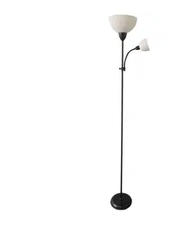 Lampy Rabalux 74109 - Stojacia lampa ACTION PRO 1xE27/60W/230V + 1xE14/25W čierna 74109
