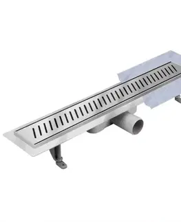 Sprchové kúty Odtokový žľab Pruhy Inox 800