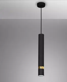 Visiace stropné osvetlenie Luster Joker Black MLP 6079 gold LW1