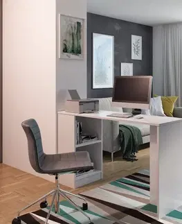 Detské stoly a stolíky KIER Písací stolík HAPPY B-2 | biela