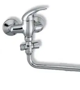 Kúpeľňové batérie NOVASERVIS - Paneláková batéria bez príslušenstva 100 mm Metalia 55 chróm 55075/1,0