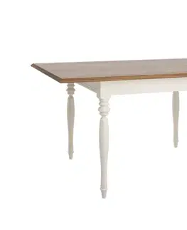 Jedálenské stoly TARANKO Florencja FL-S4 rozkladací jedálenský stôl vanilka / dub Florencja